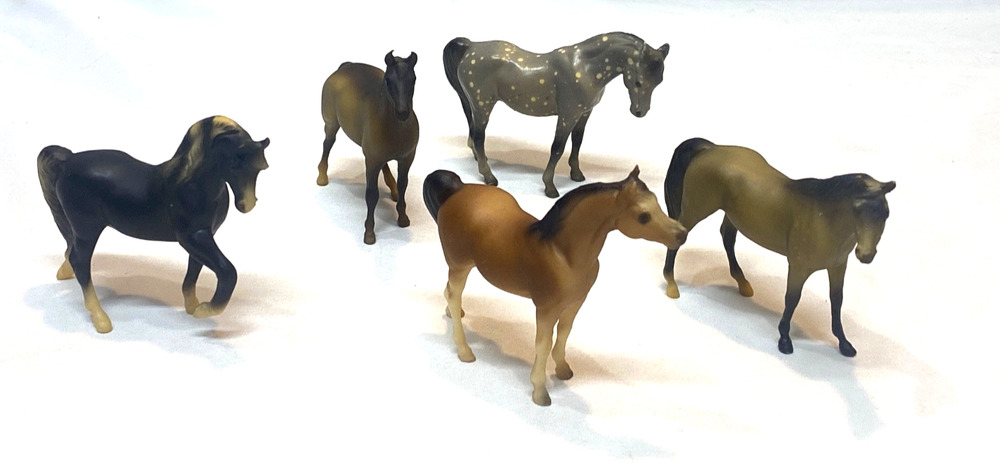 5 1975 Breyer Molding Co. Mini 3" Horses Stablemates